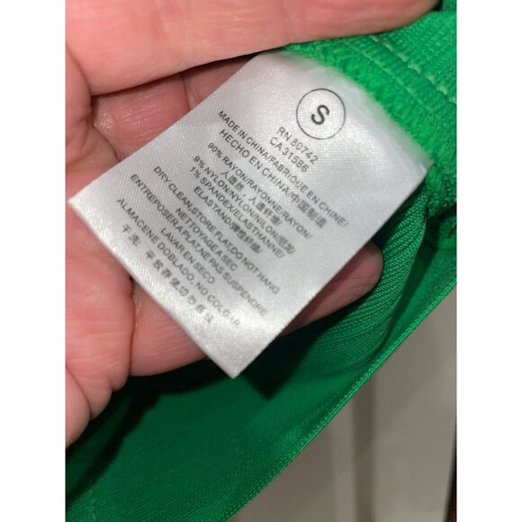 Herve Leger Womens Strapless Green Bandage Dress Size Small Retail $690 - Picture 9 of 9